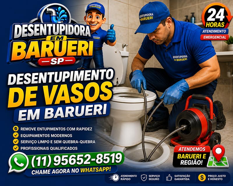 desentupidora de vasos em barueri sp