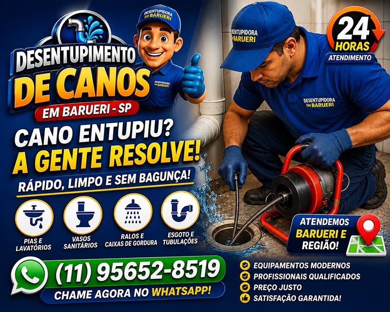 desentupimento de canos em barueri sp